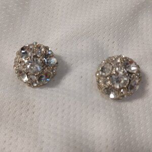 Sparkling Silver Crystal Earrings